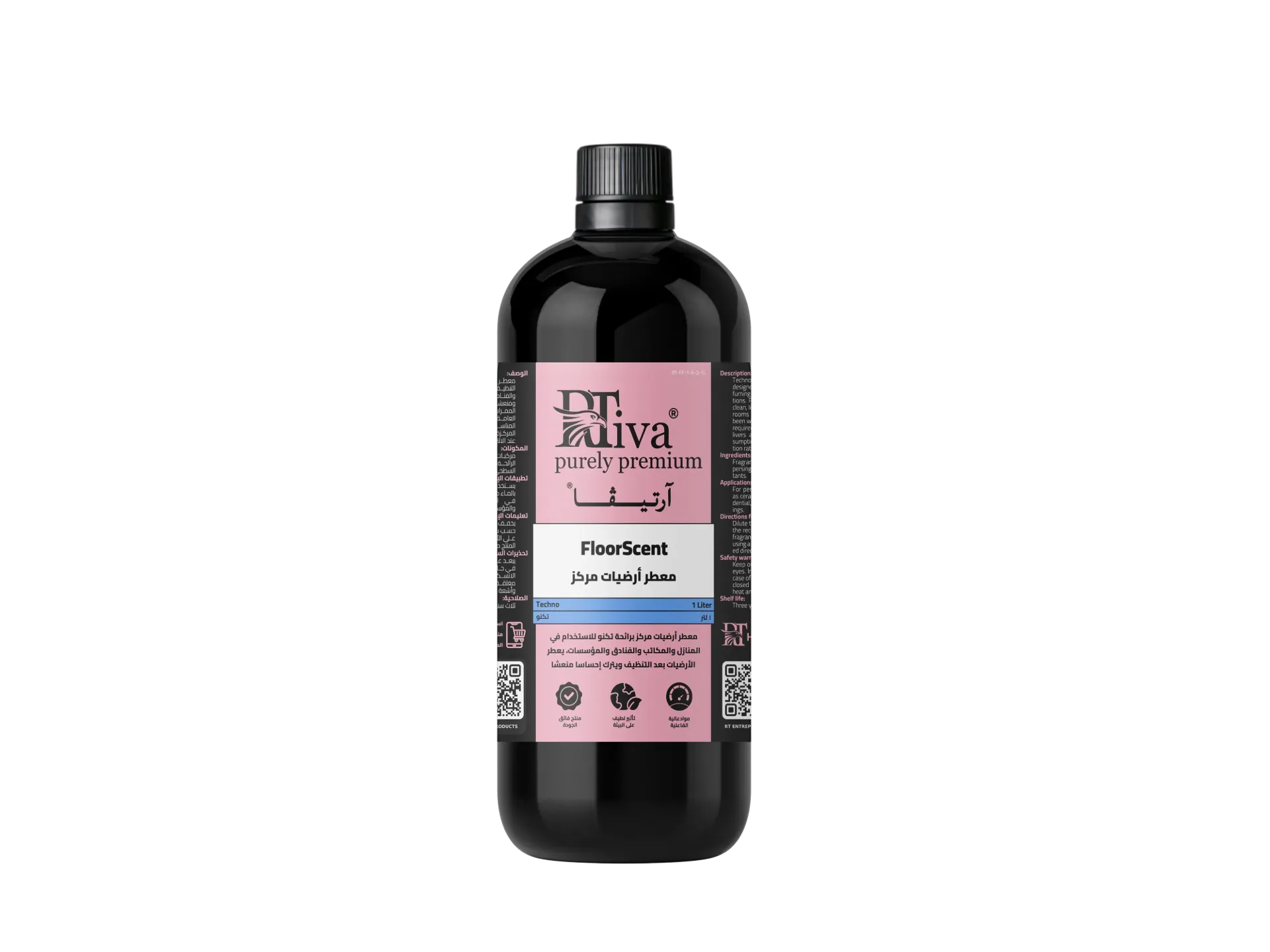 [1RT-FF-1-A-2-1L] Rtiva FloorScent Techno – Concentrated Floor Freshener, Techno Fragrance (1 L)