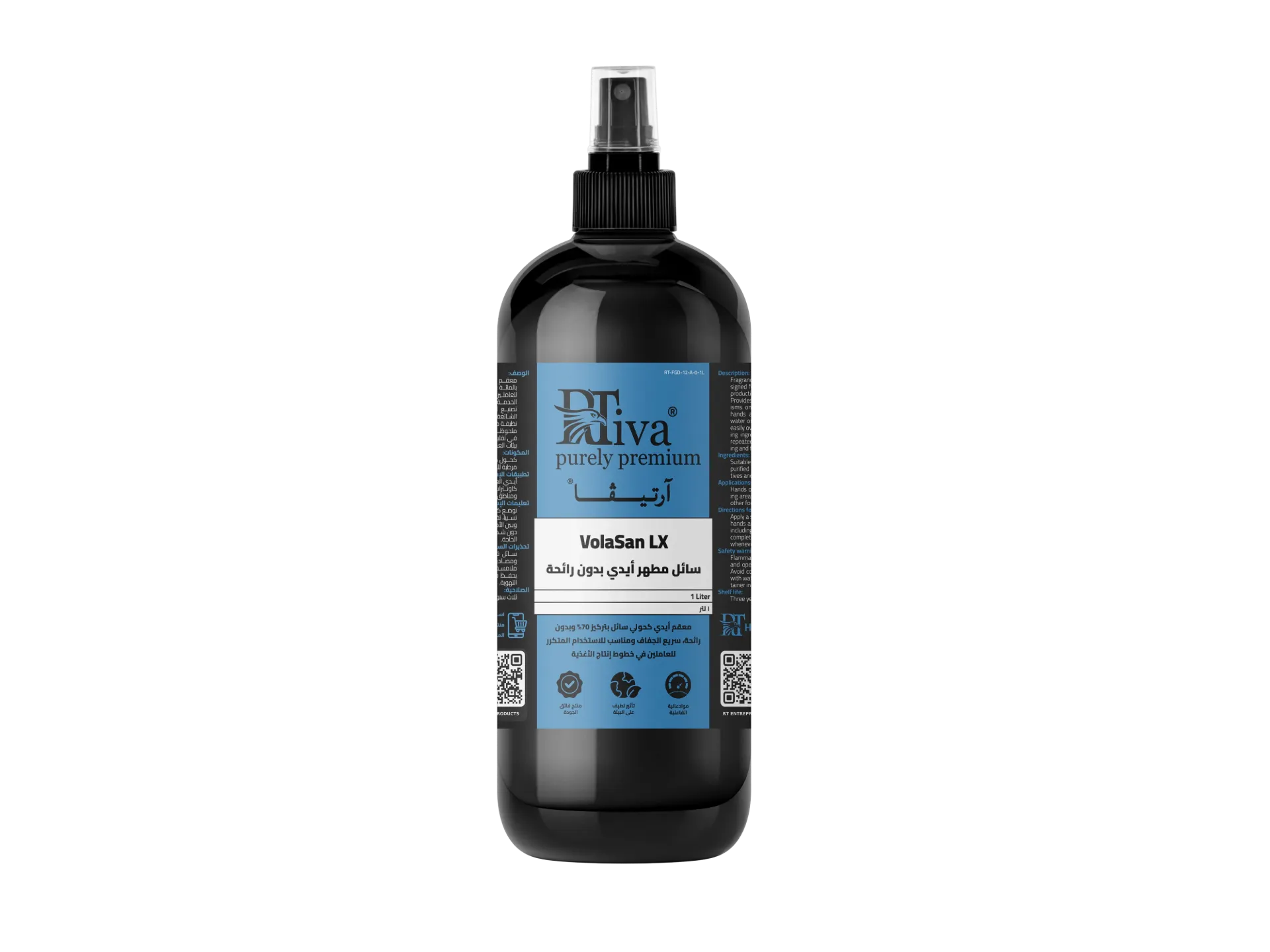Rtiva VolaSan LX – 70% Alcohol Liquid Hand Rub, Fragrance-Free