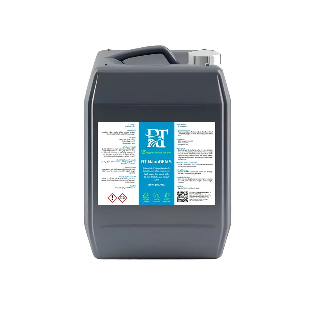 RT NanoGEN S – Concentrated Disinfectant (50% H2O2 + Nano Silver)