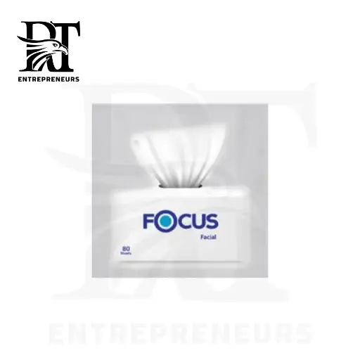 Focus Facial Tissues - 80 Sheets (40 Pulls, Double Layers)