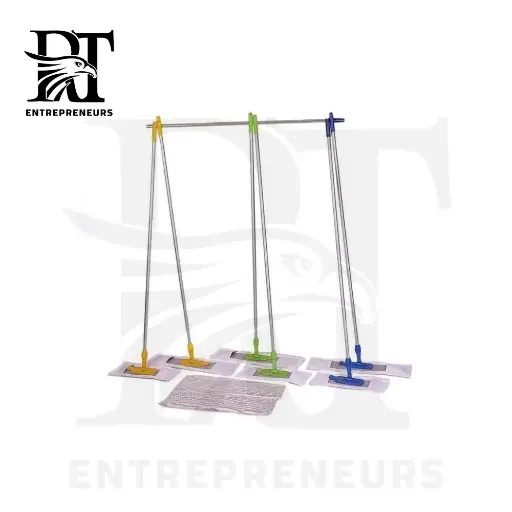 Full Dry T Mop with microfiber pad and steel handle 1.5M