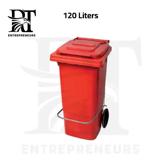 120L Wheeled Garbage Bin with Pedal