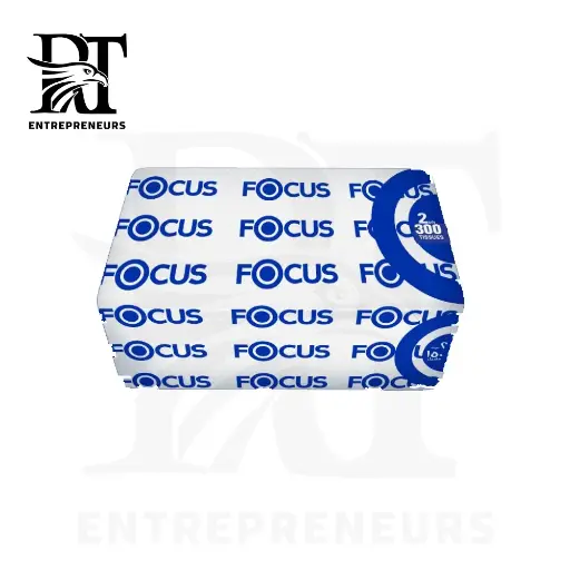 Focus Extra Interfold 240gm - 300 Tissues (150 Pulls) - 22cm - Double Layers