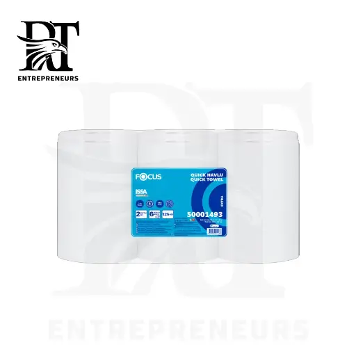 Focus Extra Center Feed Kitchen Towel - 1.2kg, 175m, 970 Sheets, Double Layers